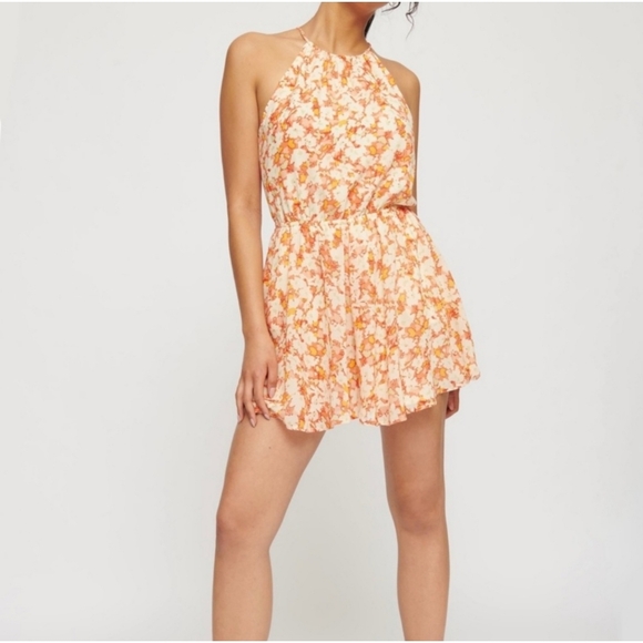 NWT Dynamite floral halter romper - Picture 1 of 9